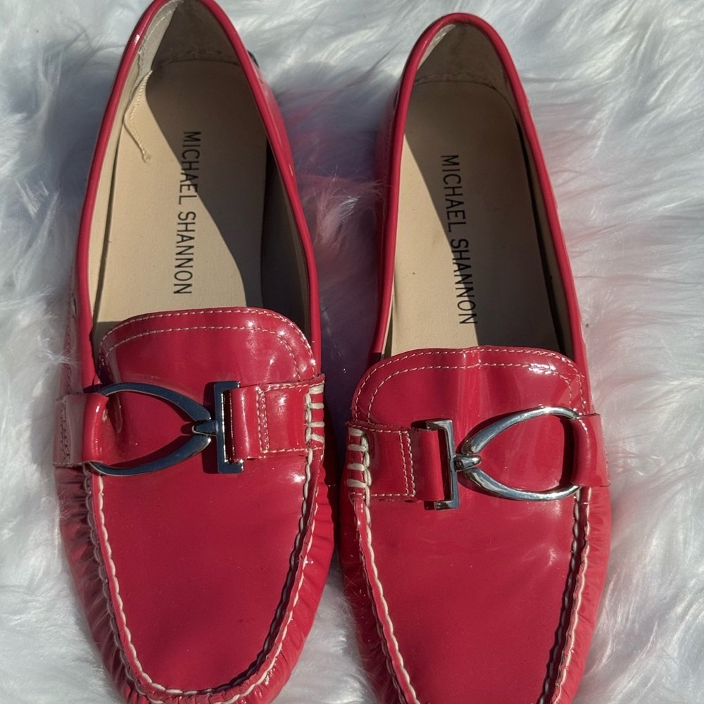 Michael Shannon Glossy Red Loafers